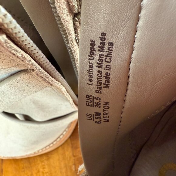 Sam Edelman Merton Suede Ankle Boots in Putty | Size 6.5 | NIB - Picture 11 of 11